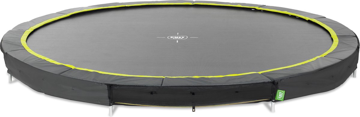 Exit Toys Exit Silhouette Sporttrampolin ø366 cm – Einbautrampolin – vergrabenes Trampolin – rund – für Kinder – schwarz