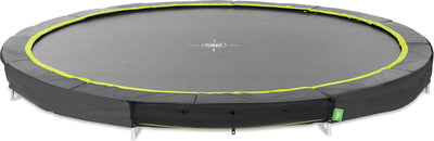 Exit Toys Exit Silhouette Sporttrampolin ø366 cm – Einbautrampolin – vergrabenes Trampolin – rund – für Kinder – schwarz
