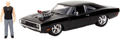 Jada Toys Jada Fast Furious 1970 Dodge Charger und Figur im Maßstab 1:24