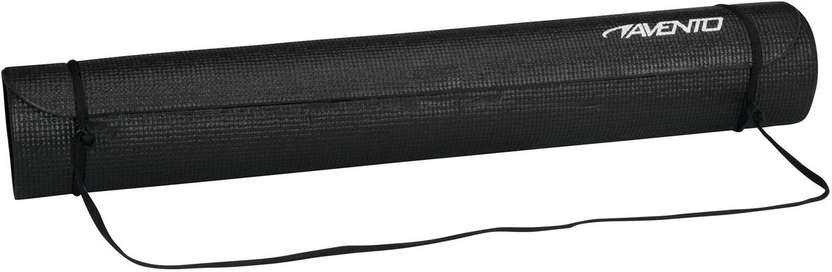 Avento Fitness Yogamatte Basic – 173 x 61 x 0,4 cm – Schwarz