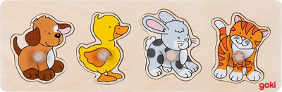 Goki Holz Nick Puzzle Hund Entenkaninchen Poes