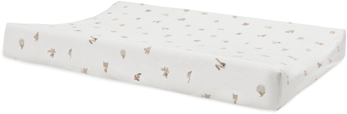 Jollein Wickelauflagenbezug – 50 x 70 cm – Jersey – Tierfreunde