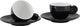 Gimex - Solid Line - Espressoset - Schwarz und Weiß - 85 ml - 2 Stück