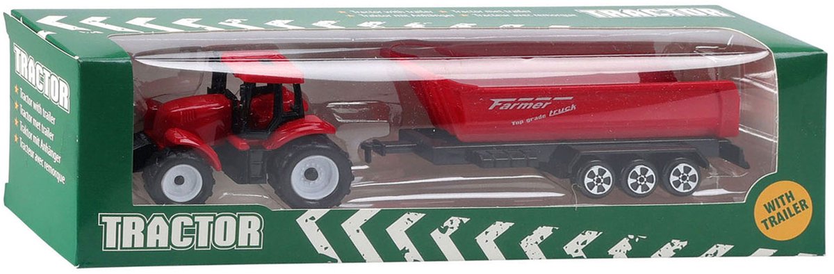 Traktor mit Anhänger, 20,5 cm