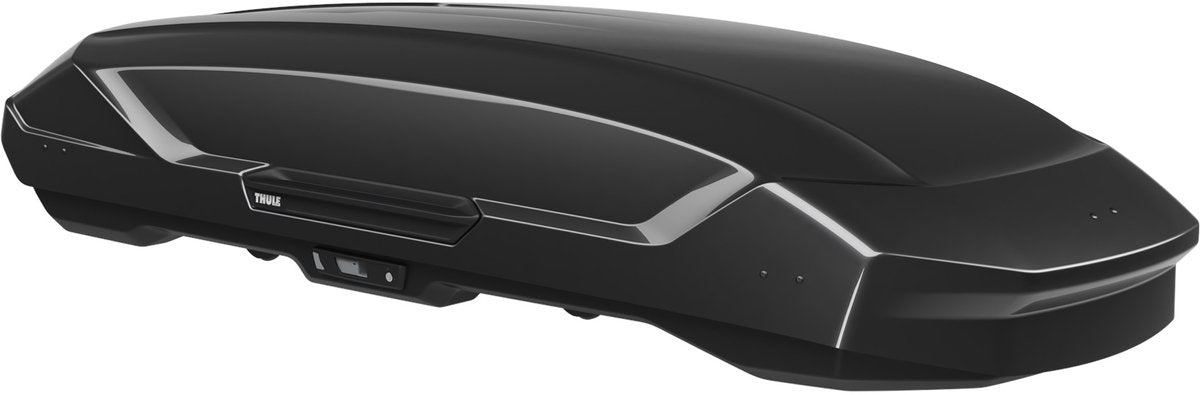 Thule Motion 3 XXL schwarz glänzend – Dachbox – 2 Seiten zu öffnen – 75 kg Tragkraft – 590 l Fassungsvermögen