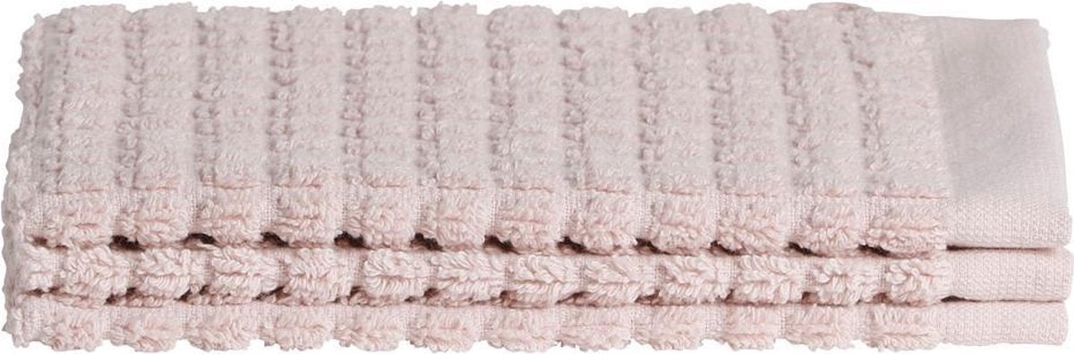 Seepferdchenwürfel 3x Waschlappen 16 x 21 cm - rosa - Set à 3 Stück