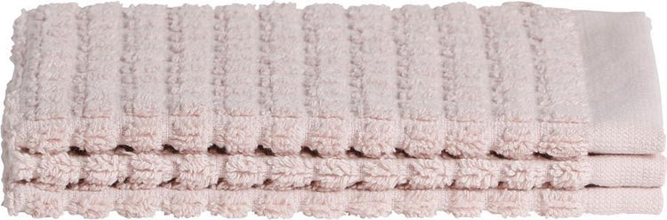 Seepferdchenwürfel 3x Waschlappen 16 x 21 cm - rosa - Set à 3 Stück