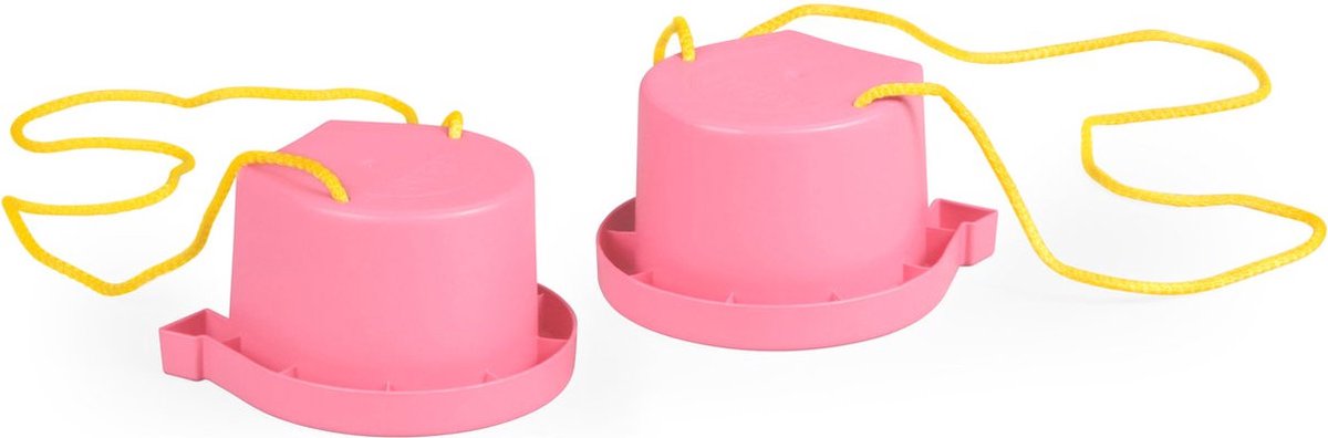 Pink Walking Spulbins mit Hufeisendruck