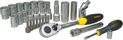 Stanley Steckschlüsselsatz 1 2 30-teilig (Chrom satiniert) (m)