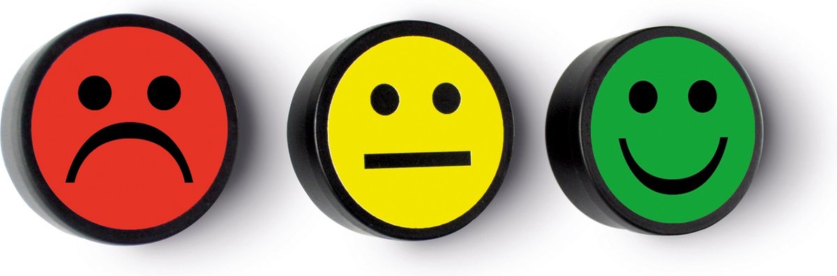 Smit visueller Magnet Smiley 35mm grün 5 Stück