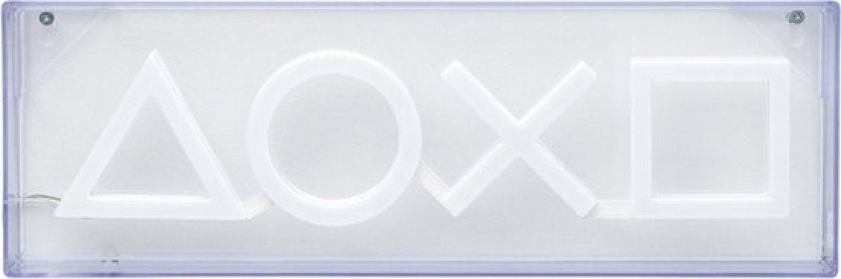Paladone Playstation Icons LED-Neonlicht – Offiziell lizenziertes freistehendes oder an der Wand montierbares Lichtschild – Spielzimmerzubehör und Dekoration für Gamer –