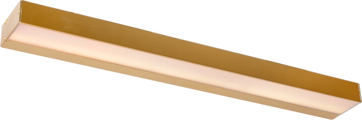 Lucide alexa – Badezimmer-Wandleuchte – LED – 1 x 8 W, 2700 K – IP44 – mattgoldenes Messing