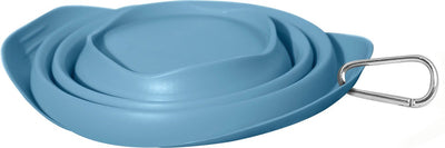 Kurgo Collapse A-Bowl – faltbarer Reisenapf – Hundefutternapf – Blau