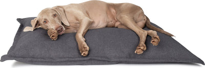 District 70 klassisches Hundekissen – bequem, waschbar aus hochwertigem Material – 105 x 70 cm – Anthrazit
