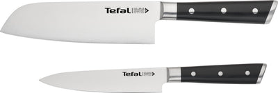 Tefal Ice Force Messerset – 2-teilig – Santokumesser 16,5 cm – Pettymesser 13 cm – Edelstahl – langlebig