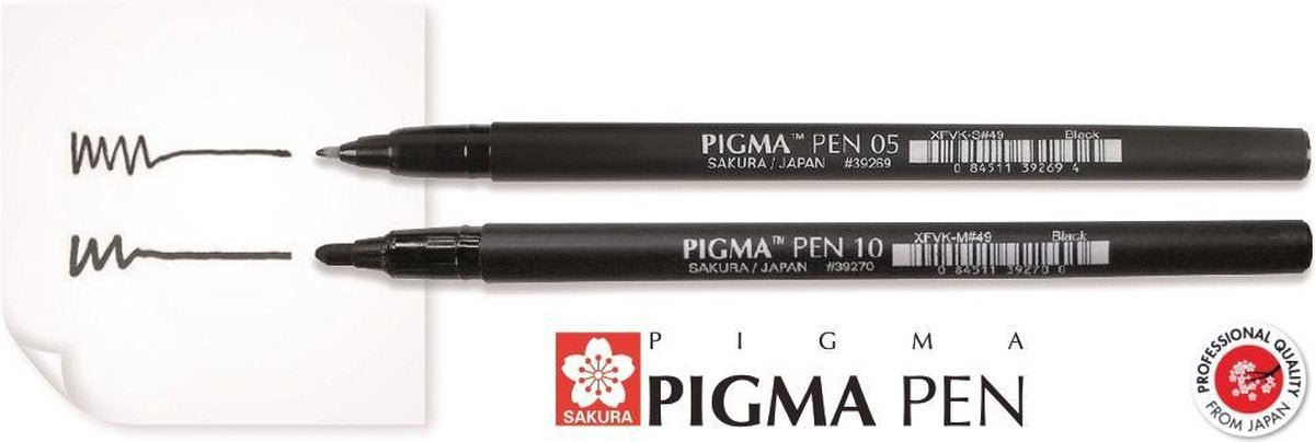 Sakura Pigma Stift Schwarzer Set 3