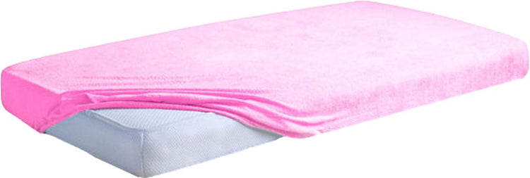 Babymatex klassisches Frottee-Spannbettlaken für Junior-Matratzen in Rosa, 70 x 140 cm, TB0291_10
