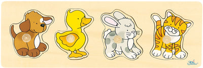 Goki Holz Nick Puzzle Hund Entenkaninchen Poes