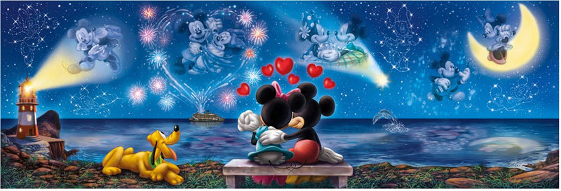 Disney Panorama Puzzle Mickey Minnie, 1000st.