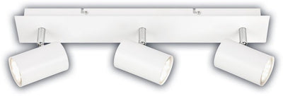B.k.licht briloner isil a – Aufbaustrahler – LED-Deckenleuchte – eek a Lichtquelle* – 50.000h – schwenkbare Strahler – austauschbare Lichtquelle – weiß – 45x8x12,3 cm