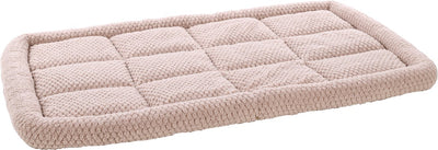 Flamingo-Hundekissen – Bankkissen – extra weiches Hundekissen 116 x 69 cm – passend für Hundebox und Katzenkissen – Jacquard rechteckig taupe