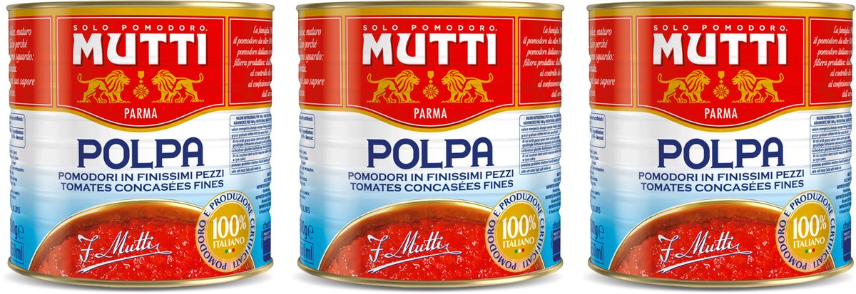Mutti polpa feinstes Tomatenmark - 3 x 2,5 kg