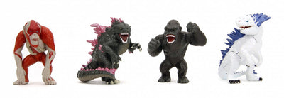 Jada Toys Godzilla Nano Metallfiguren Diecast Minifigur 4er-Pack Welle 1 4 cm Minifigur