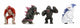 Jada Toys Godzilla Nano Metallfiguren Diecast Minifigur 4er-Pack Welle 1 4 cm Minifigur