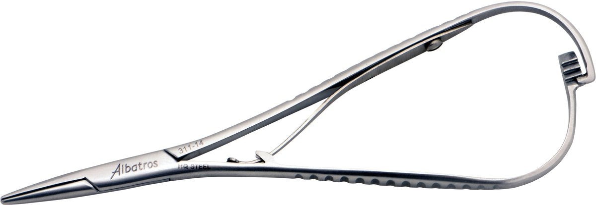 Albatros – HQ Comfort Grip Zange – Aushakzange – 14 cm – Edelstahl – Schnellverschluss-System