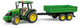 Bruder John Deere 5115m mit Trailer
