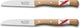Robert Schäfermühlenmesser – Gemüsemesser – gerade Klinge 85 mm – Edelstahl – Griff aus Buchenholz – 2 Stück