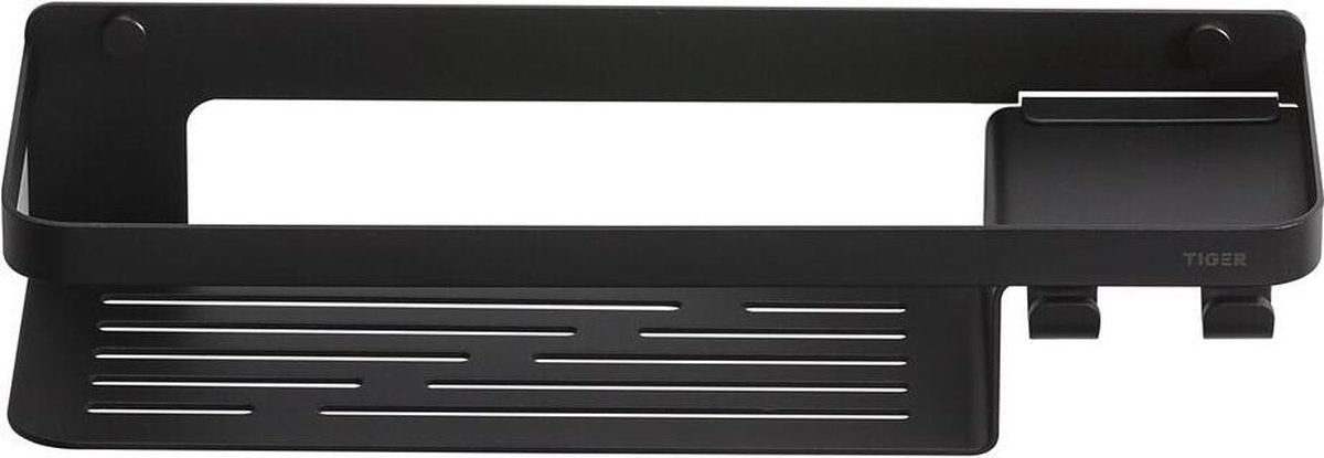 Tiger Caddy – Duschregal – Duschkorb mit Haken 32 cm – Schwarz