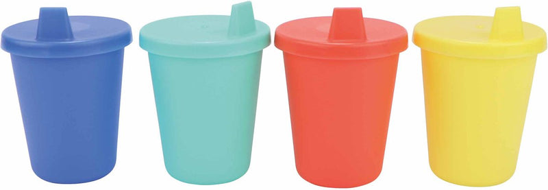 Nûby – Becher mit hartem Auslauf für Kinder – Auslauf mit freiem Auslauf – 207 ml – 4 Stück – ab 9 Monaten