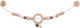 Goki Holz Kinderwagenkette Herz rosa mit Clips