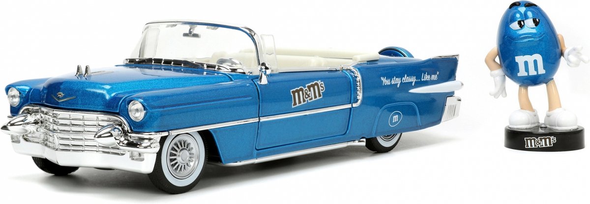 Jada Toys M Ms Blue 1956 Cadillac Eldorado 1:24, Auto, 13 Jahre, Metall, Blau