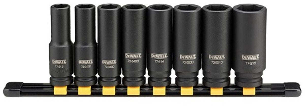 Dewalt - Steckschlüsselsatz - 8-teilig - 1 2 Zoll - udarowa głęboka