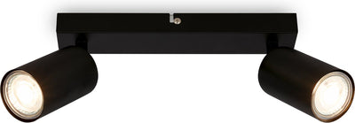 Briloner tib - Deckenstrahler - 2172025 - drehbar - Ein Aus über Wandschalter - 15,5 x 5,5 x 25,5 cm - Schwarz