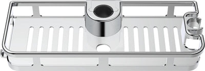 Wenko Duschablage Libertà Chrom 28x12cm – Duschablage ohne Bohren – Duschkorb