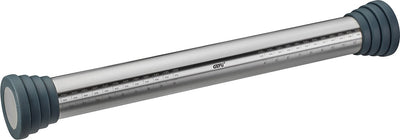 Gefu Rego Nudelholz – einstellbare Teigstärke – Edelstahl – inklusive Silikonringen – 40 cm