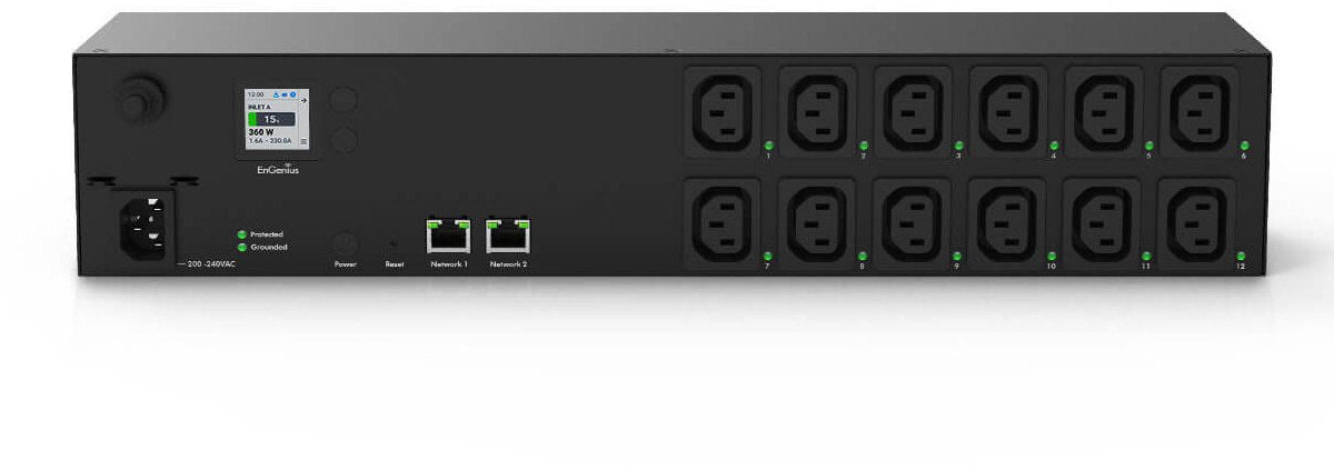Engenius ecp212-int Energieverteilung 12 AC-Ausgänge 2h schwarz