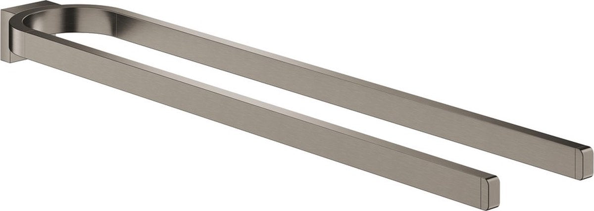 Grohe Selection Handtuchhalter doppelt – Hartgraphit gebürstet (matt dunkelgrau) – 41059al0