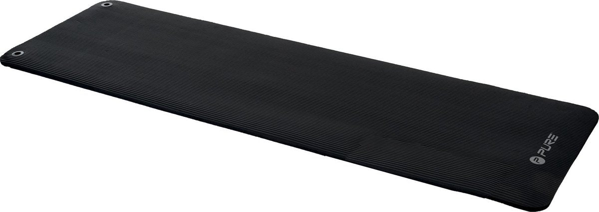 Pure2improve Fitnessmat NBR 182 x 61 cm PVC Schwarz