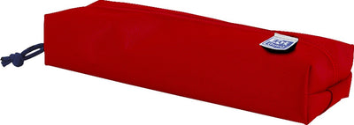 Oxford-Federmäppchen – rot mit Gummizug – rechteckiges Federmäppchen 22 cm – Federmäppchen für Jungen – Federmäppchen für Mädchen