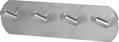 Tiger rondo - Handtuchhaken Multi - ohne Bohren - Handtuchhaken - 3m Band - Edelstahl gebürstet