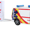 Kids Globe VW Transporter Krankenwagen mit Anhänger
