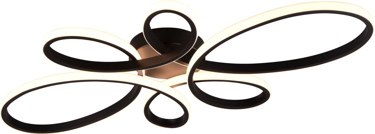 Trio Fly - Deckenleuchte - Schwarz matt - inkl. 1x SMD 32w - dimmbar