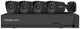 Foscam fna108e-b4-2t-b Kit Sicherheitskamera-Set – 4 Kameras – PoE – 2 TB Speicher – Farb-Nachtsicht 20 m – 8 MP – Schwarz