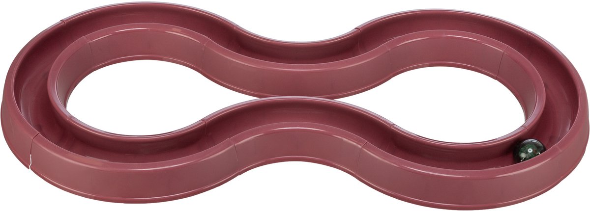 Trixie blinkendes Ballrennen aus Kunststoff rosa 65x31 cm
