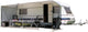 Eurotrail Schiebemarkise für Wohnwagen, 740 x 240 cm, Polyester, grau