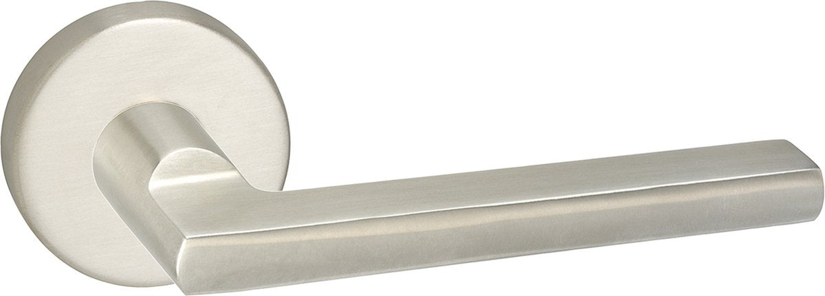 Impresso Kirby Hocker mit runder Rosette, verdeckter Edelstahl
